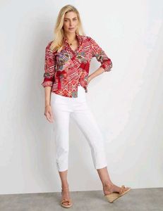 Printed Button Down Shirt