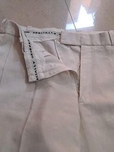 White Coloured Pants (Non Stretch)