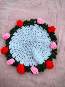 Crochet mini coaster bouquet 💐