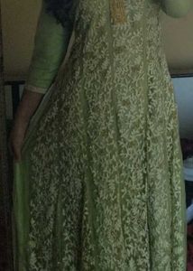 Elegant Green Embroidered Kurta Set