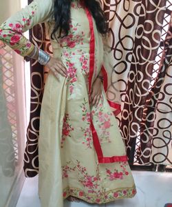 Floral Embroidered Anarkali Suit