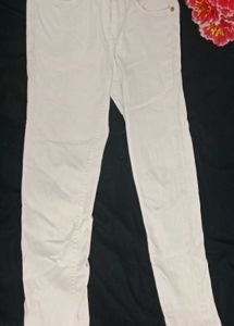 White Slim Fit Jeans