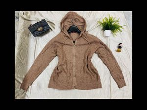 Hooded Knit Cardigan