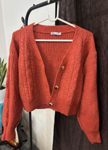 Zara Knit cropped Cardigan