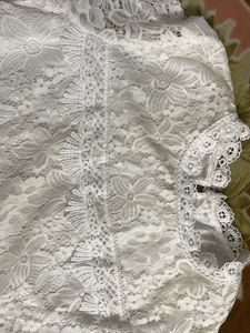 Elegant White Lace Blouse