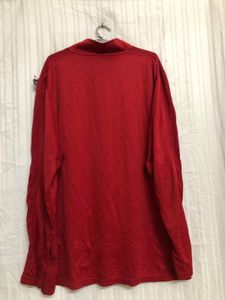 NT.DRI Red Long Sleeve Half Zip T Shirt