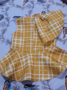 Yellow Checked Top