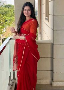 Elegant Red Saree