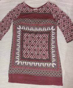 Patterned Casual Dress