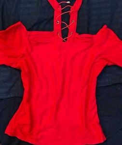 Lace-Up Halter Neck Top