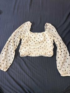 Polka Dot Crop Top