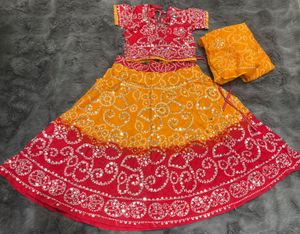 Bandhani Lehenga Choli Set