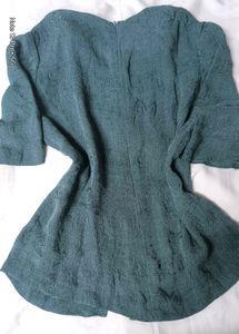 Elegant Green Embroidered Tunic Top