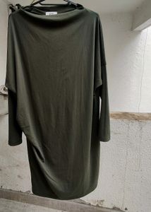 Olive Tunic Dress Can B Worn As T-shirt