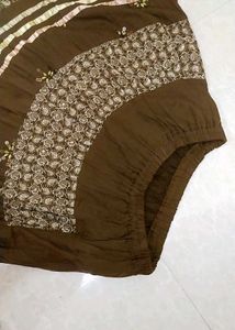 Boho Brown Striped Skirt