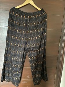 W Women’s Black Printed Palazzo (14)