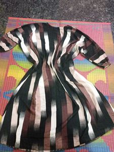 Striped kaftan abaya