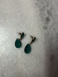 New Green Drop Earrings