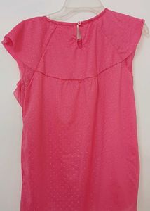 Cute Pink Ruffle Top
