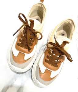 White Chunky Platform Sneakers👟🤎