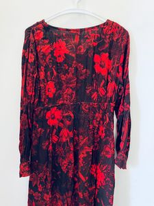 H&amp;M Red Printed Dress