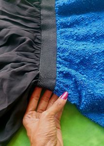 Women Black &amp; Blue Stylish Gown ( Used )