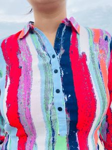 Multicoloured  Long Top