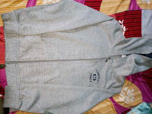 Grey WDN Sports Track Hoodie