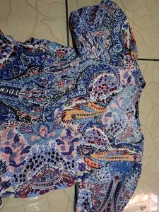 Paisley Print Mini Dress