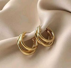 3 Layer Half Hoop Earrings