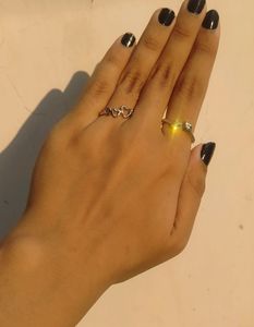 Combo of 2 aesthetic silver plated rings!💍✨