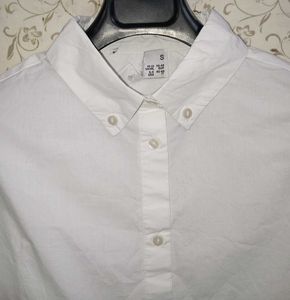 White Crop Shirt