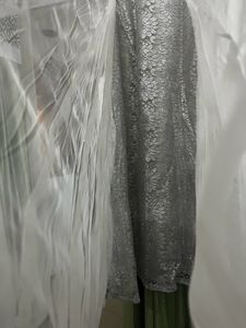 White Soft Net Fabric Floor Length Gown