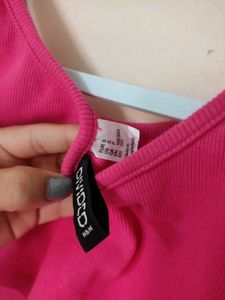 Dark Pink Crop Tank Top
