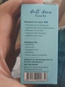 Unused Anti Acne Facial Kit