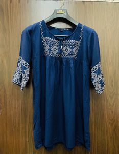 ✨ Stylish Navy Blue Tunic Top ✨