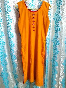 Yellow Sleeveless Kurta