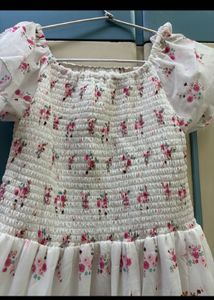 Floral off-shoulder summer dress