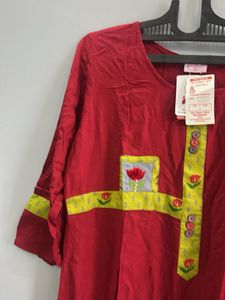 Red &amp; Green Kurta Set (XXL)