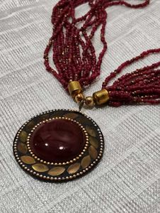 Beaded Pendant Necklace