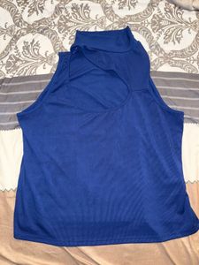 SHEIN Blue Sleeveless Top