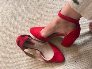 Forever 21 Red Block Heels