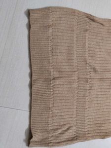 Tan Knit Sweater Dress