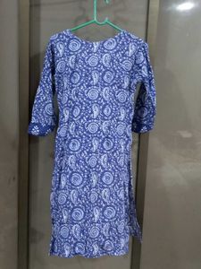 Blue Printed Kurta