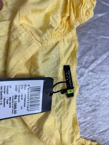 Yellow Top New With Tag