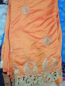 Elegant Embroidered Saree