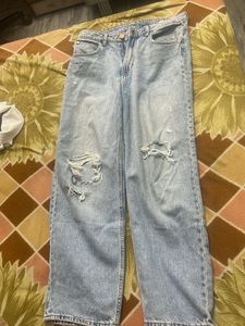 Ripped Light Wash Jeans