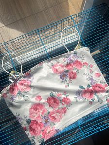 Shein Floral Print Bustier M Size