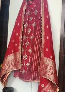 BANARAS SUIT WITH 😍 STONE WORK &amp; DUPATTA