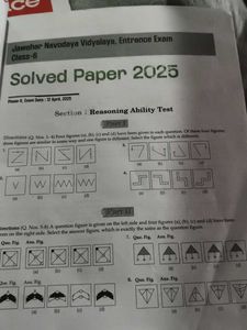 Jawahar Navodaya Vidyalaya Entrance Exam